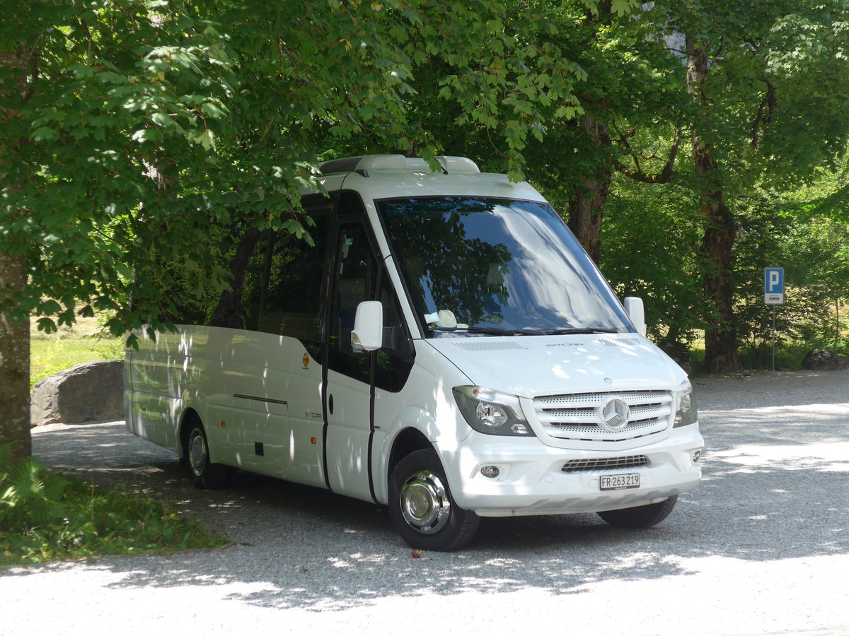 (194'438) - Busmiete, M�nchenstein - FR 263'219 - Mercedes/Sitcar am 25. Juni 2018 in Tr�mmelbach, Tr�mmelbachf�lle
