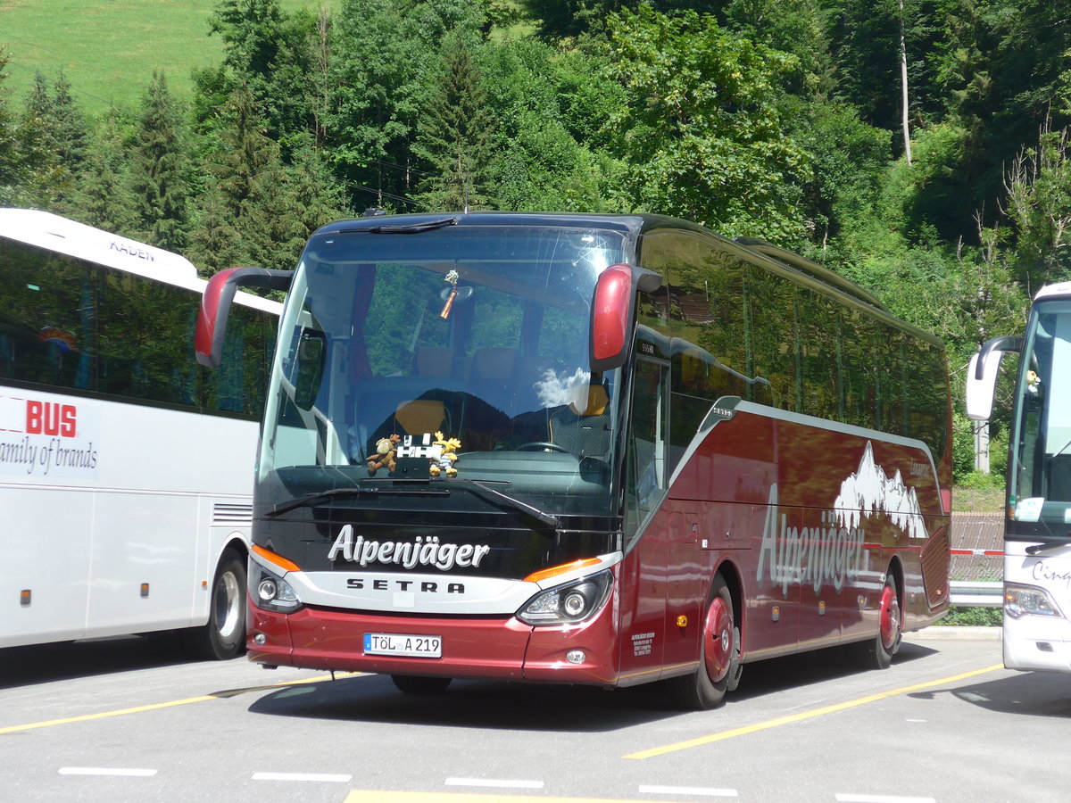 (194'449) - Aus Deutschland: Alpenj�ger, Lenggries - T�L-A 219 - Setra am 25. Juni 2018 in Lauterbrunnen, Parkhaus