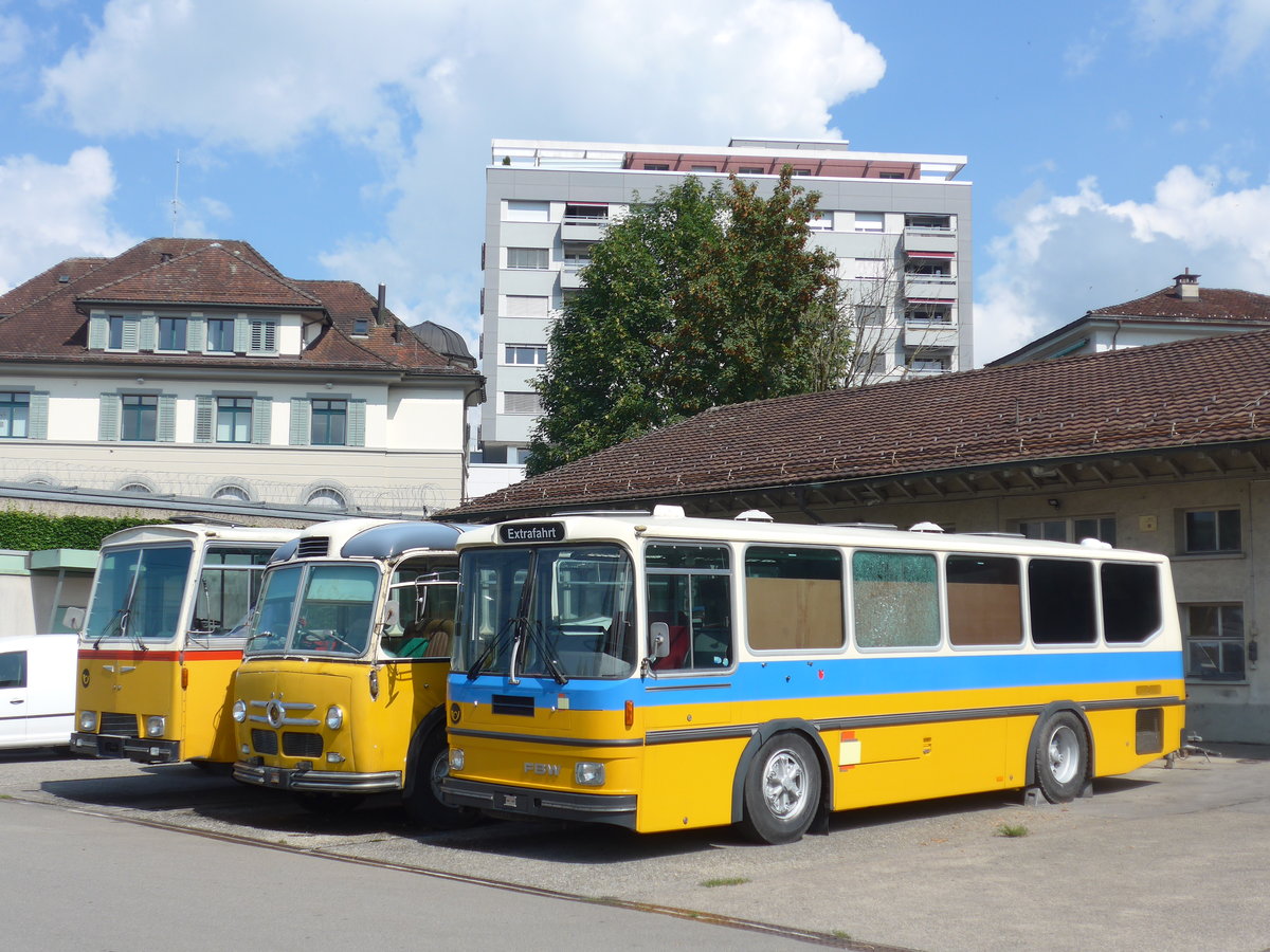 (194'547) - Schebath, Lauerz - FBW/Hess (ex BBSV Sattelegg; ex P 23'422) am 7. Juli 2018 in Uznach, Garage Oldie-Tours Z�risee