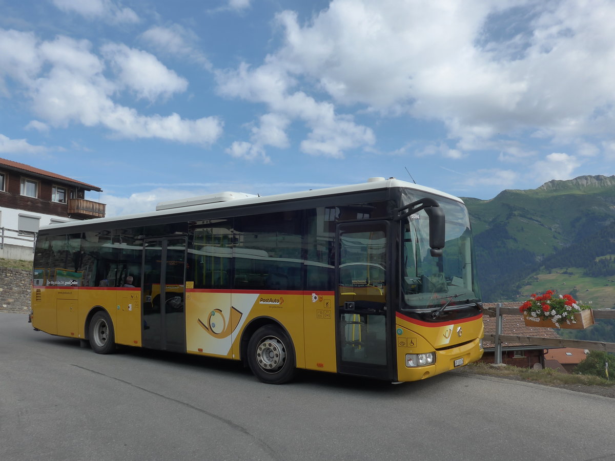 (194'797) - PostAuto Graub�nden - GR 168'876 - Irisbus am 15. Juli 2018 in Tschiertschen, Kehrplatz