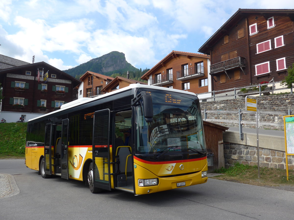 (194'801) - PostAuto Graub�nden - GR 168'877 - Irisbus am 15. Juli 2018 in Tschiertschen, Kehrplatz