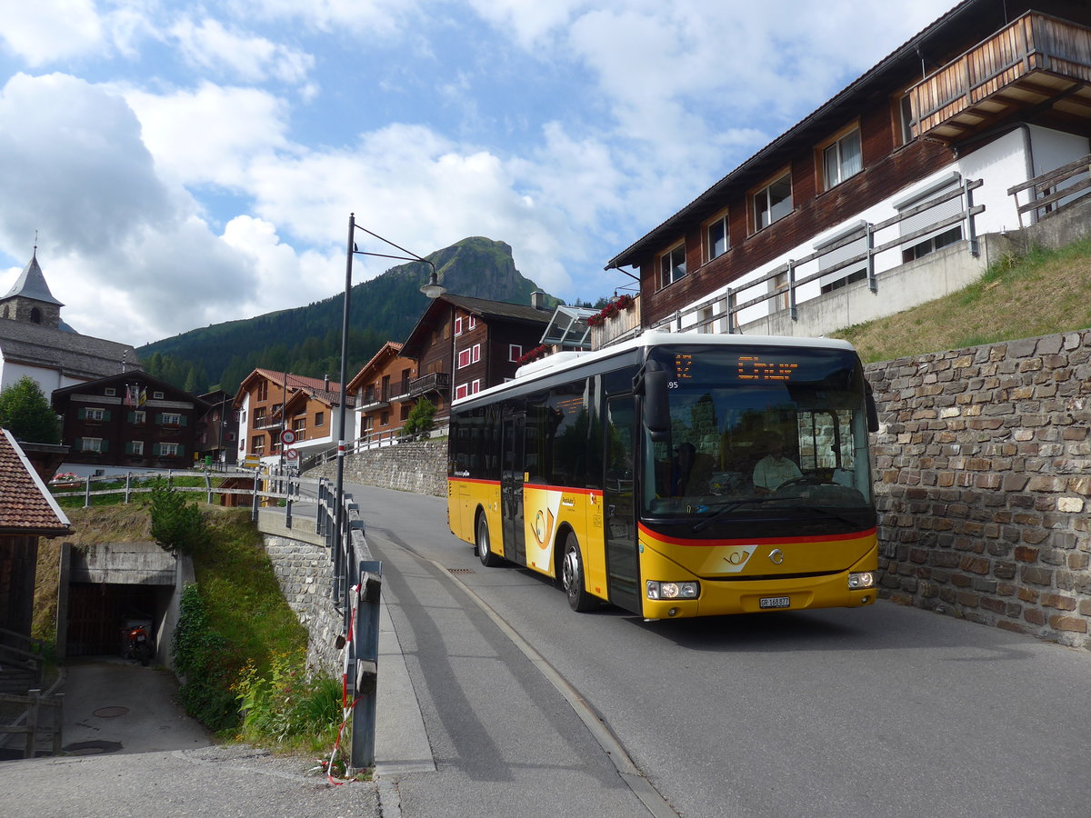 (194'804) - PostAuto Graub�nden - GR 168'877 - Irisbus am 15. Juli 2018 in Tschiertschen, Enderdorf