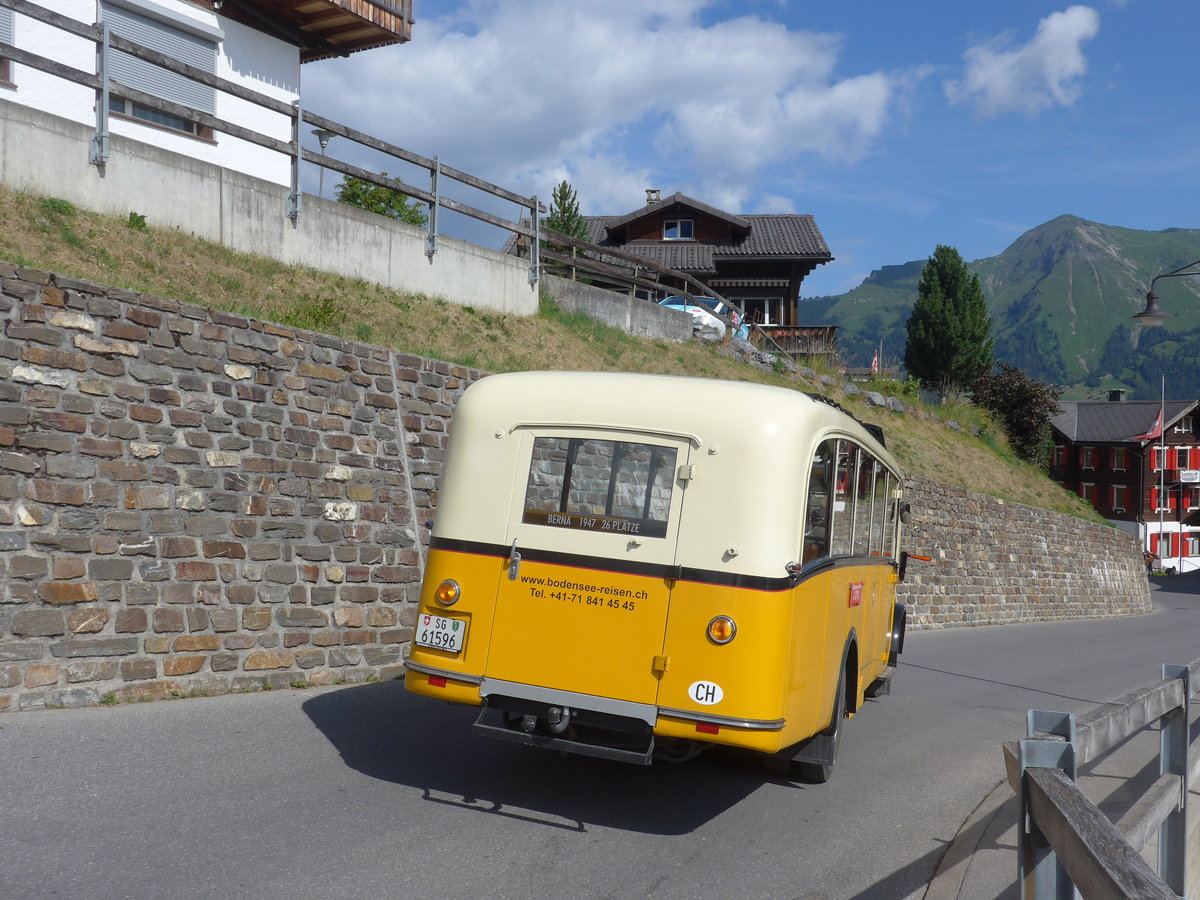 (194'815) - Baumgartner, Horn - Nr. 2/SG 61'596 - Berna/Seitz (ex Nr. 1; ex Rieser, H�tten; ex Kulmhotel, Arosa; ex Wanzenried, Innereriz; ex P 1653) am 15. Juli 2018 in Tschiertschen, Enderdorf