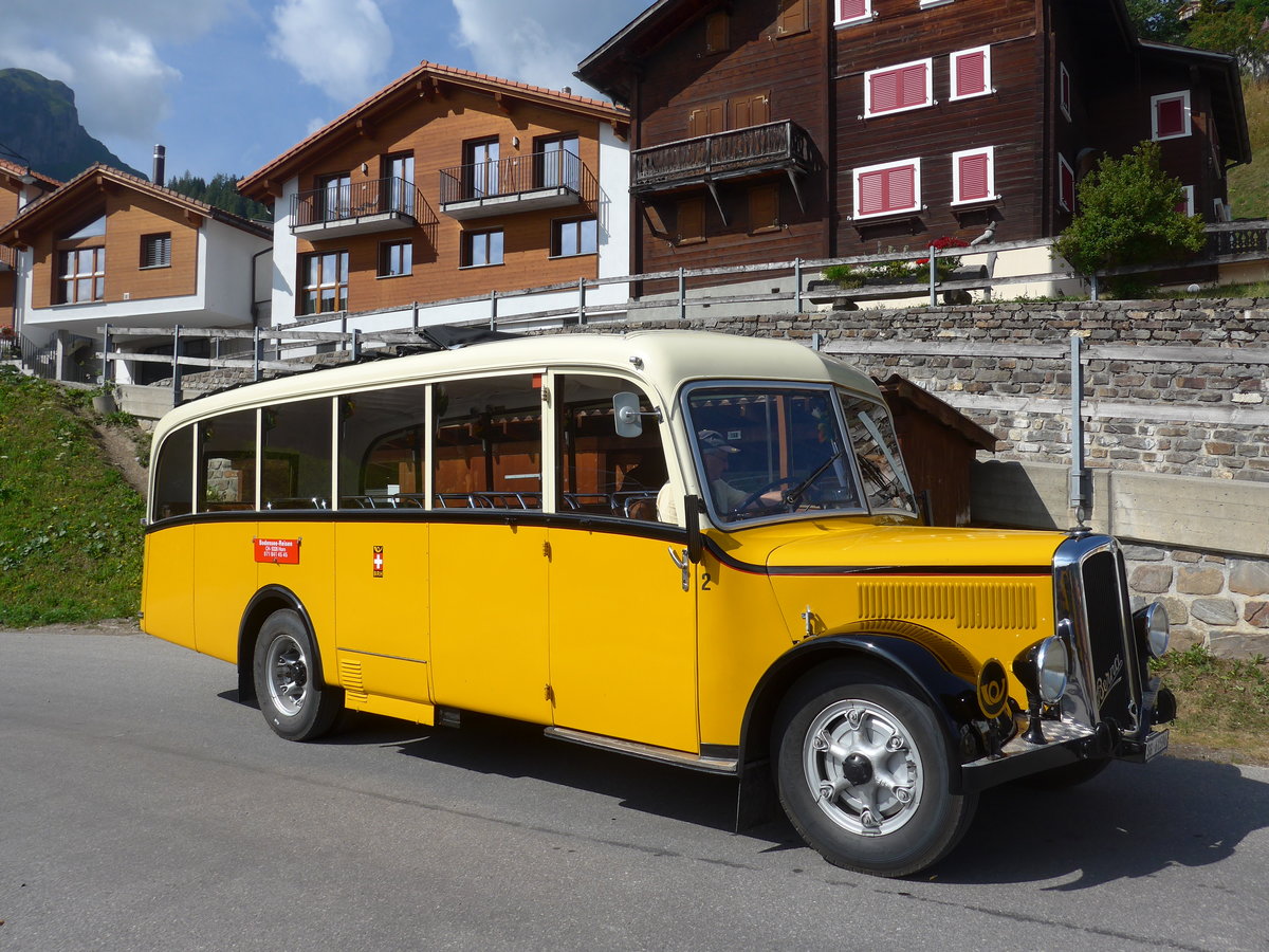 (194'817) - Baumgartner, Horn - Nr. 2/SG 61'596 - Berna/Seitz (ex Nr. 1; ex Rieser, H�tten; ex Kulmhotel, Arosa; ex Wanzenried, Innereriz; ex P 1653) am 15. Juli 2018 in Tschiertschen, Kehrplatz