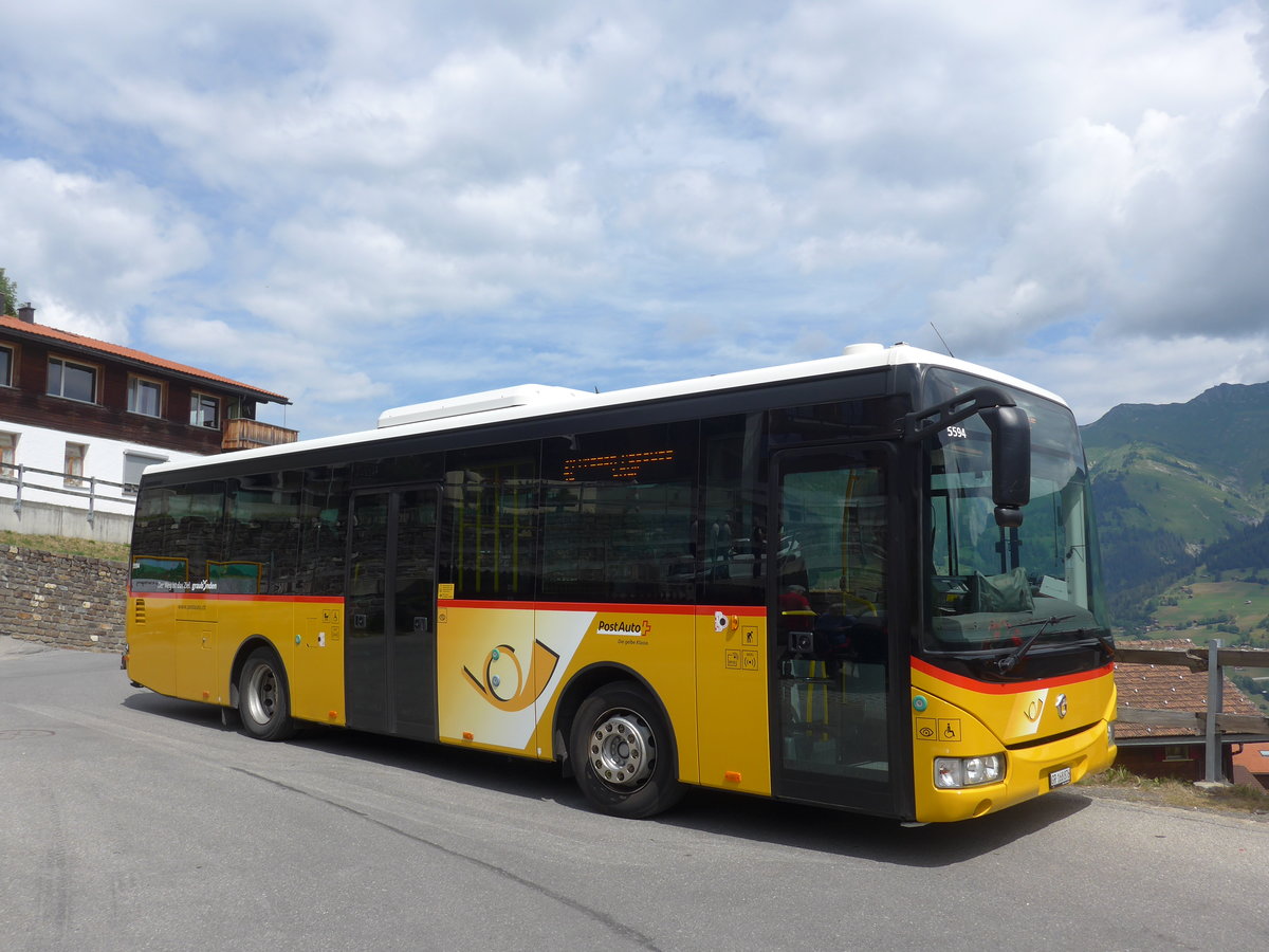 (194'829) - PostAuto Graub�nden - GR 168'876 - Irisbus am 15. Juli 2018 in Tschiertschen, Kehrplatz