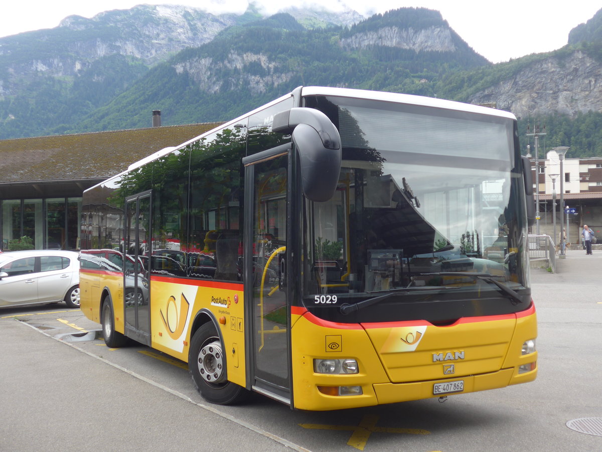 (194'970) - AVG Meiringen - Nr. 62/BE 407'862 - MAN/G�ppel am 21. Juli 2018 in Meiringen, Postautostation