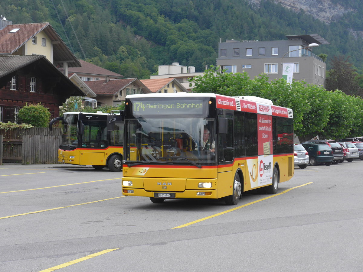 (194'973) - AVG Meiringen - Nr. 72/BE 614'040 - MAN/G�ppel am 21. Juli 2018 in Meiringen, Postautostation