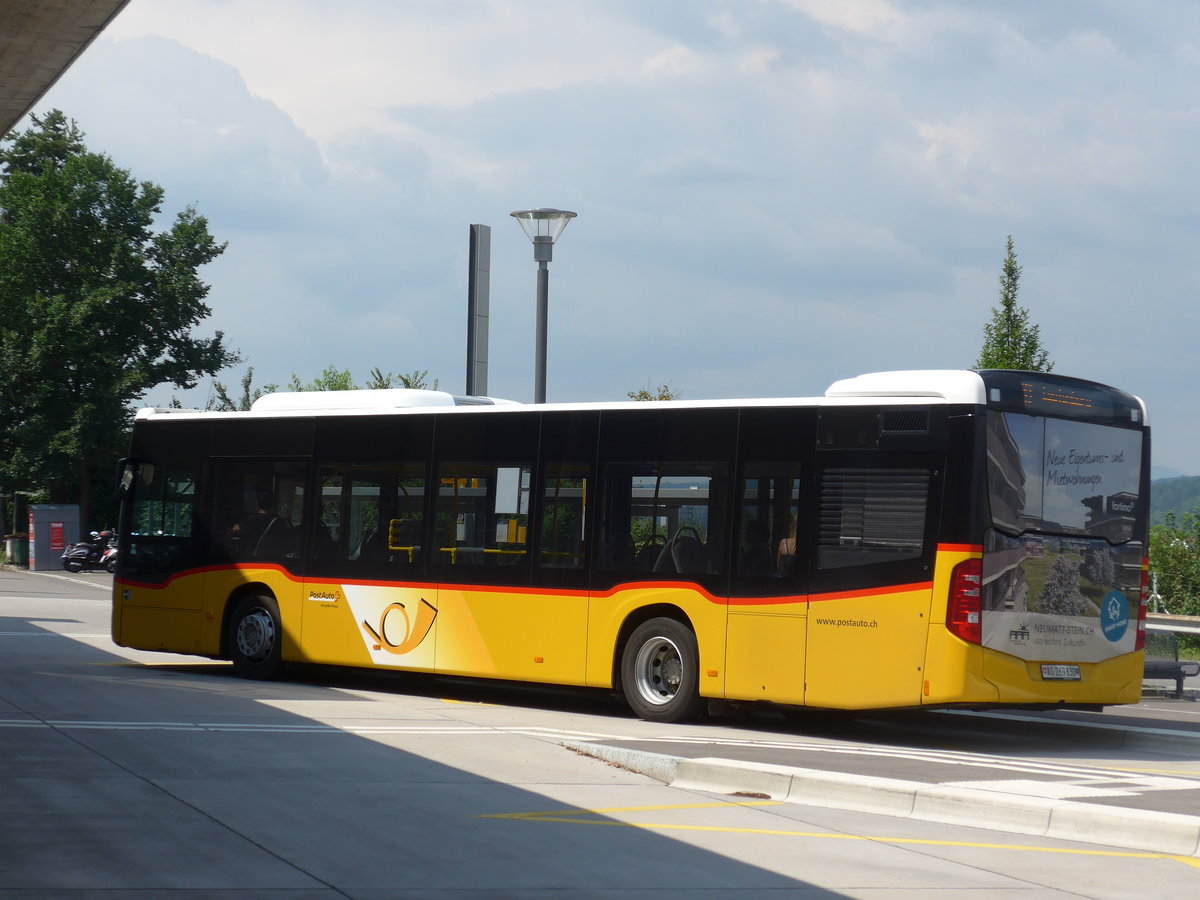 (195'132) - PostAuto Nordschweiz - AG 269'830 - Mercedes am 23. Juli 2018 beim Bahnhof Stein-S�ckingen
