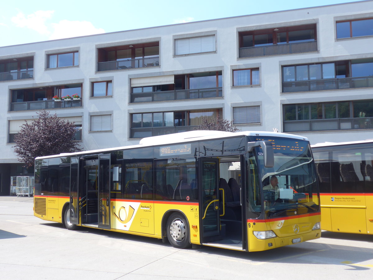 (195'150) - Br�ndli, Elfingen - Nr. 9/AG 348'534 - Mercedes am 23. Juli 2018 beim Bahnhof Laufenburg