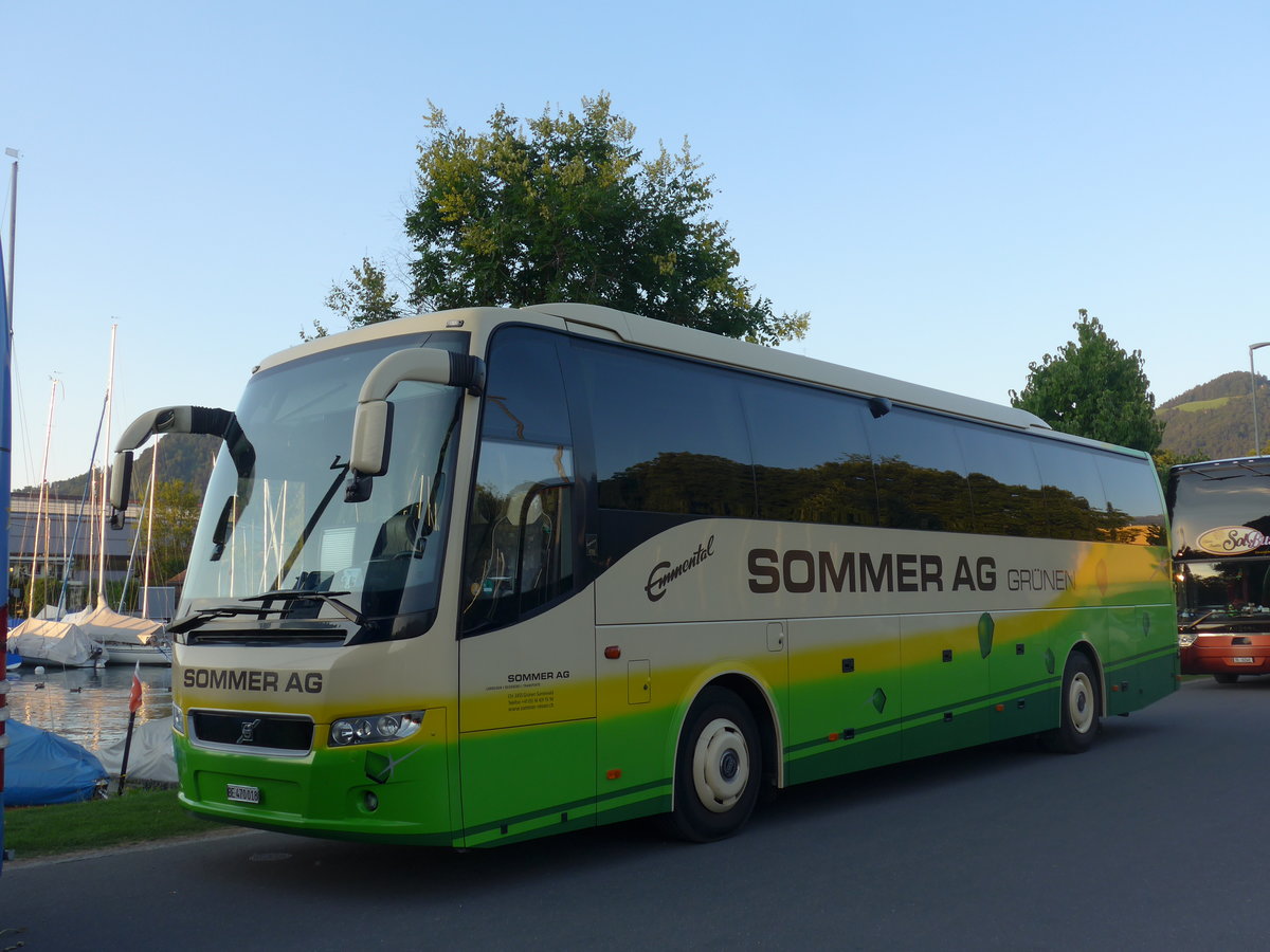 (195'199) - Sommer, Gr�nen - BE 470'018 - Volvo am 27. Juli 2018 in Thun, Strandbad