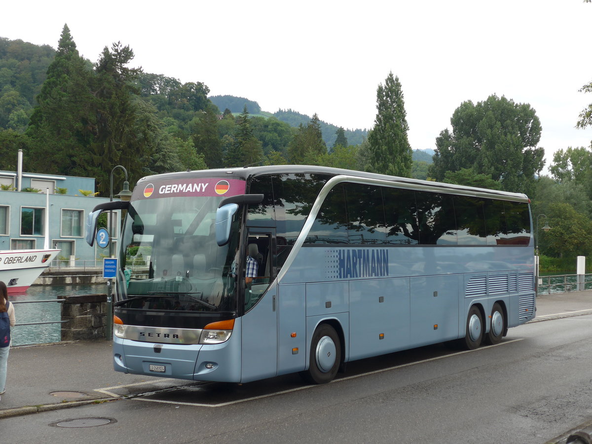 (195'225) - Hartmann, Emmenbr�cke - LU 248'824 - Setra am 28. Juli 2018 bei der Schiffl�ndte Thun