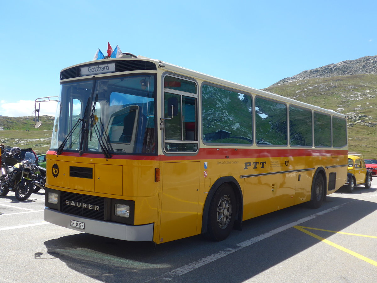 (195'284) - Roth, Z�rich - SH 36'376 - Saurer/T�scher (ex Looser, Elm; ex Mattli, Wassen) am 29. Juli 2018 in Grimsel, Passh�he