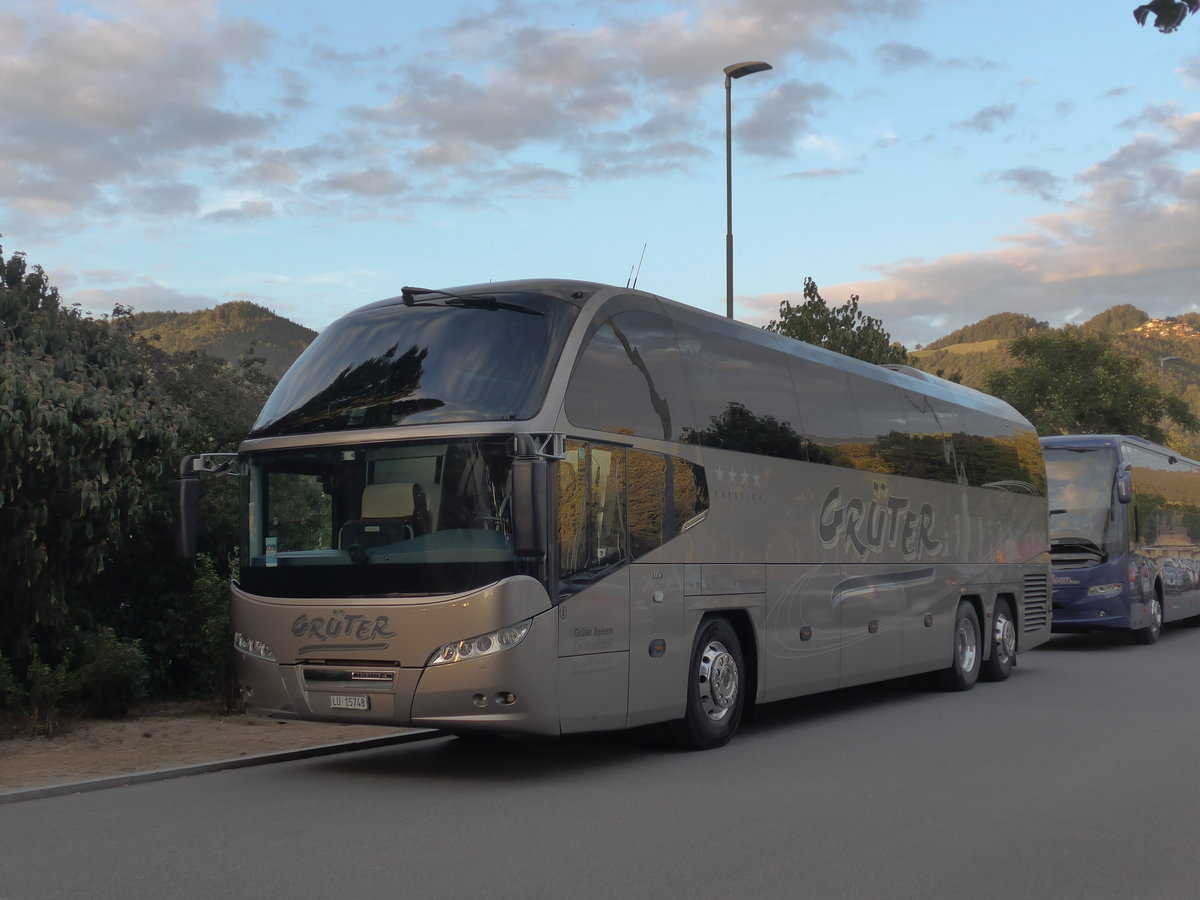 (195'801) - Gr�ter, Hochdorf - Nr. 8/LU 15'748 - Neoplan am 11. August 2018 in Thun, Strandbad