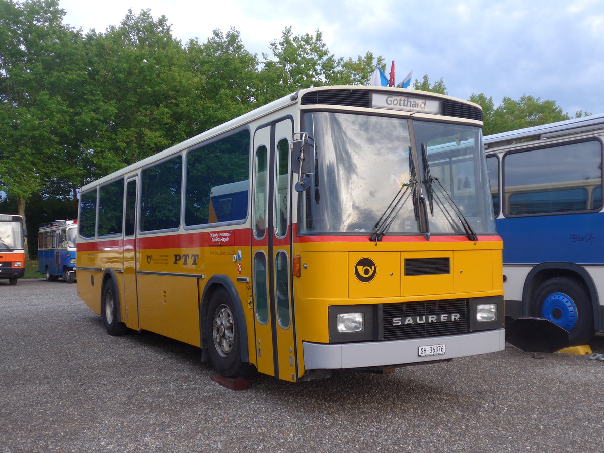 (195'889) - Roth, Z�rich - SH 36'376 - Saurer/T�scher (ex Looser, Elm; ex Mattli, Wassen) am 17. August 2018 in Wettingen, Zirkuswiese