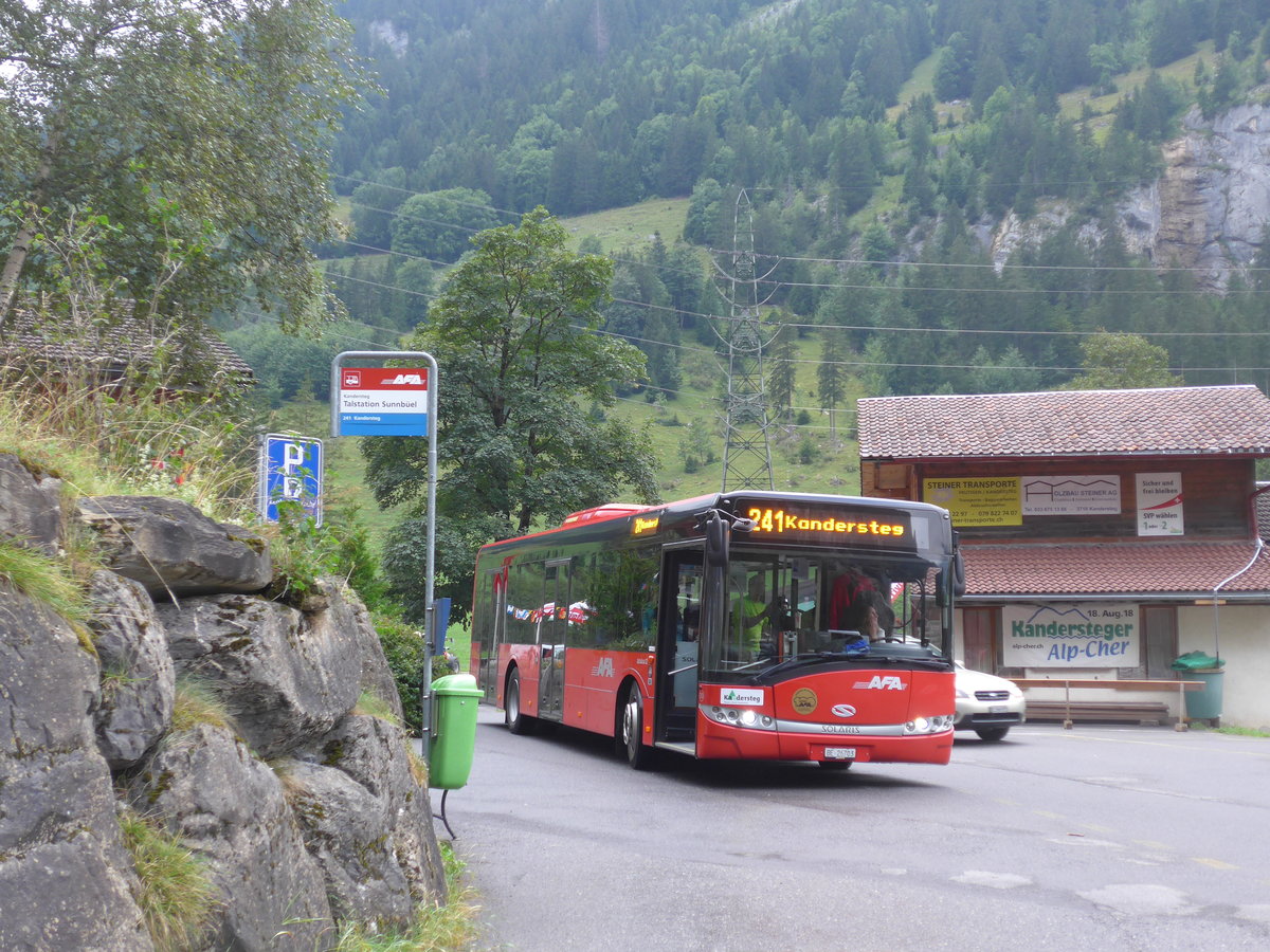 (195'992) - AFA Adelboden - Nr. 30/BE 26'703 - Solaris am 18. August 2018 in Kandersteg, Talstation Sunnb�el