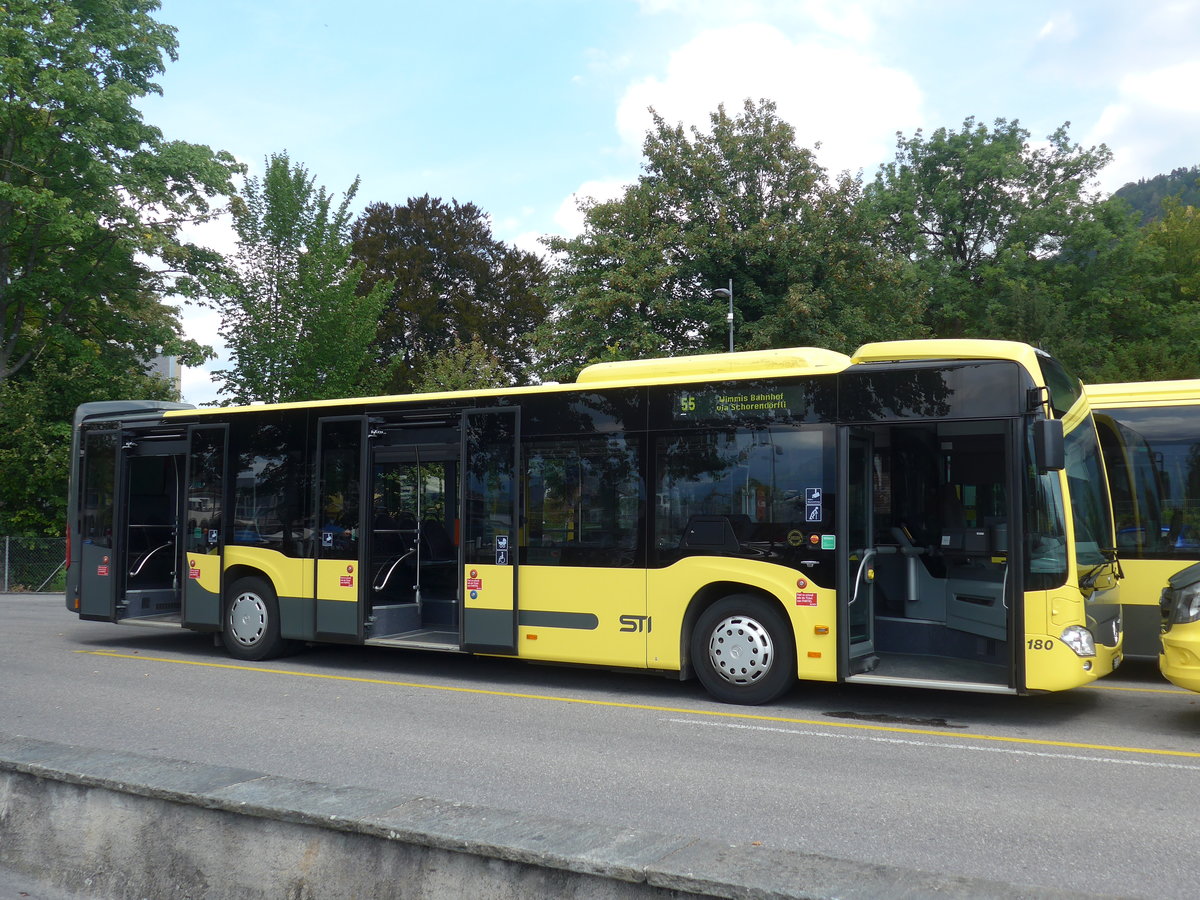 (196'232) - STI Thun - Nr. 180/BE 752'180 - Mercedes am 29. August 2018 bei der Schiffl�ndte Thun