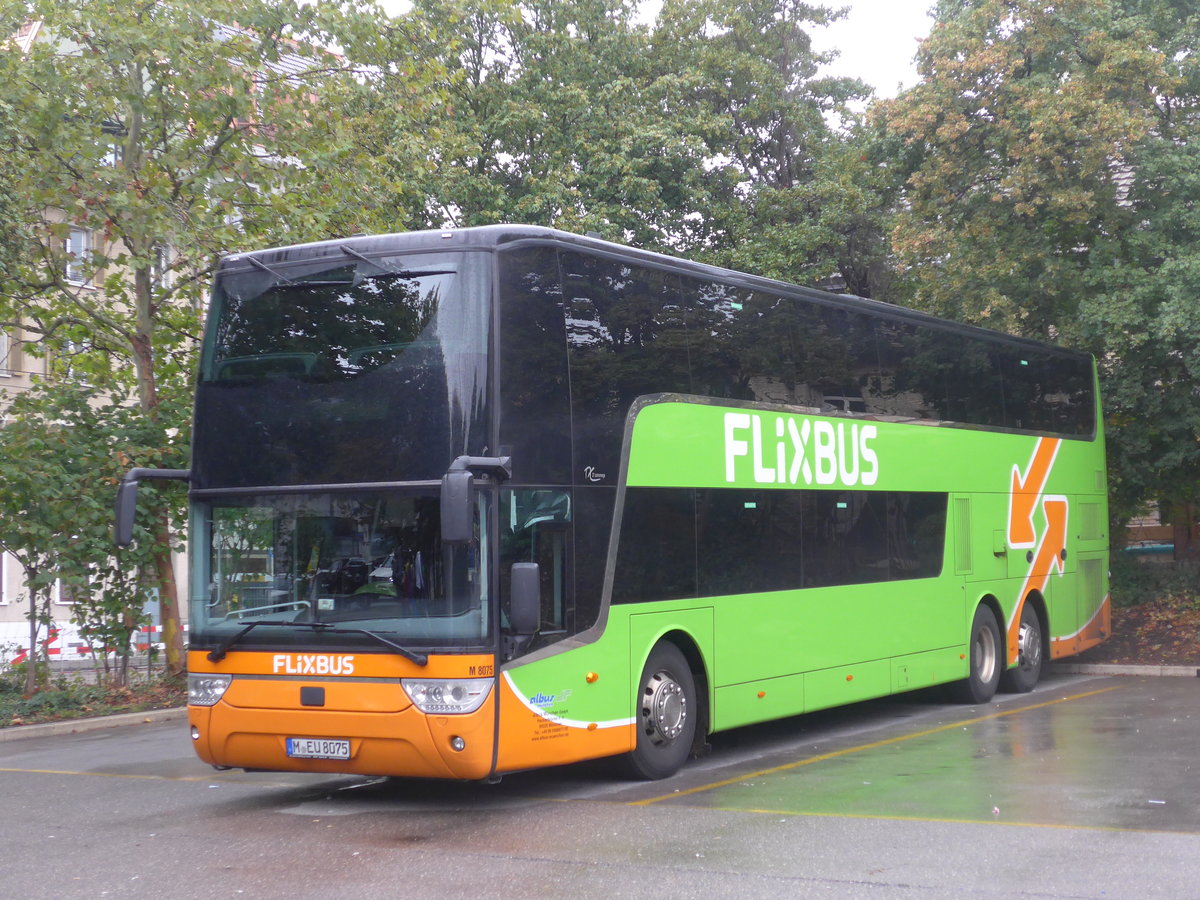 (196'248) - Aus Deutschland: Albu, M�nchen - Nr. M8075/M-EU 8075 - Scania am 1. September 2018 in Z�rich, Sihlquai