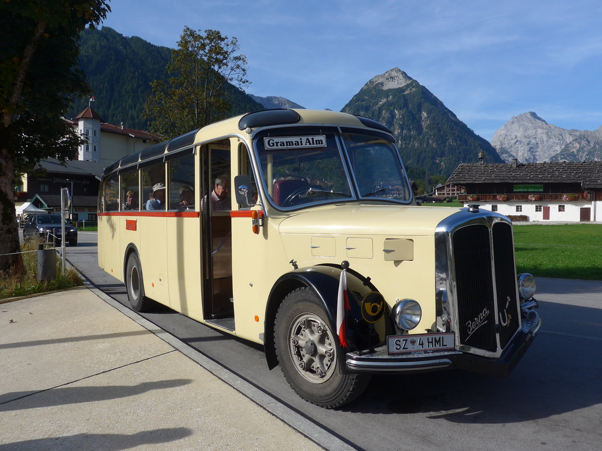 (196'744) - W�ll, Maurach - SZ 4 HML - Berna/Gangloff (ex Rapold, CH-Neuhausen; ex Spring, CH-Schwenden; ex Kunz, CH-Schwenden) am 11. September 2018 in Pertisau, Bootshaus