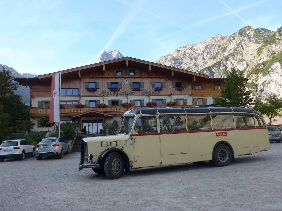 (196'748) - W�ll, Maurach - SZ 4 HML - Berna/Gangloff (ex Rapold, CH-Neuhausen; ex Spring, CH-Schwenden; ex Kunz, CH-Schwenden) am 11. September 2018 auf der Gramai Alm
