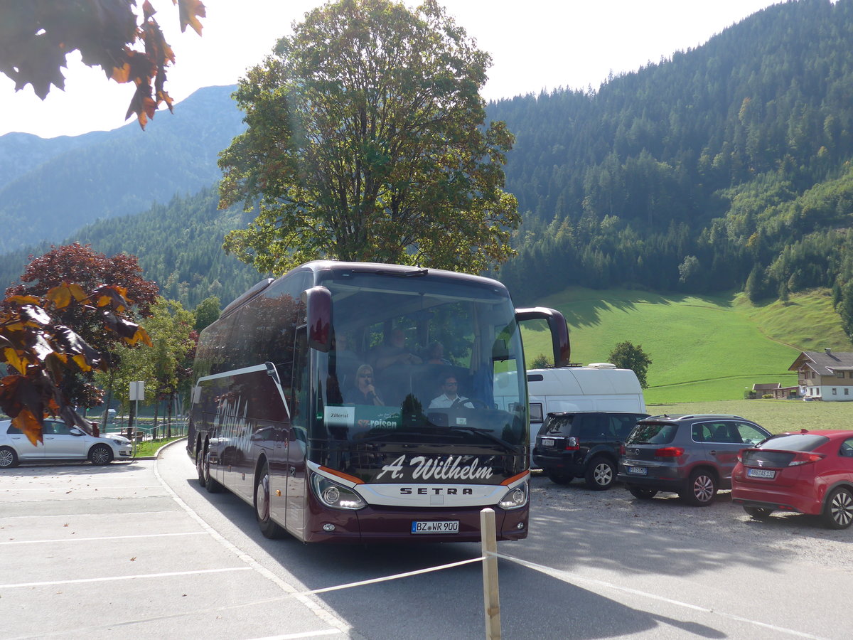 (196'781) - Aus Deutschland: Wilhelm, Ebend�rfel - BZ-WR 900 - Setra am 11. September 2018 in Pertisau, Hochsteg/Knappen