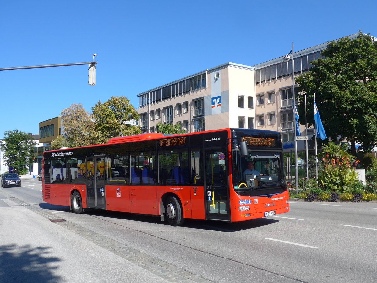(196'975) - RVO M�nchen - M-RV 3717 - MAN am 12. September 2018 beim Bahnhof Bad Reichenhall