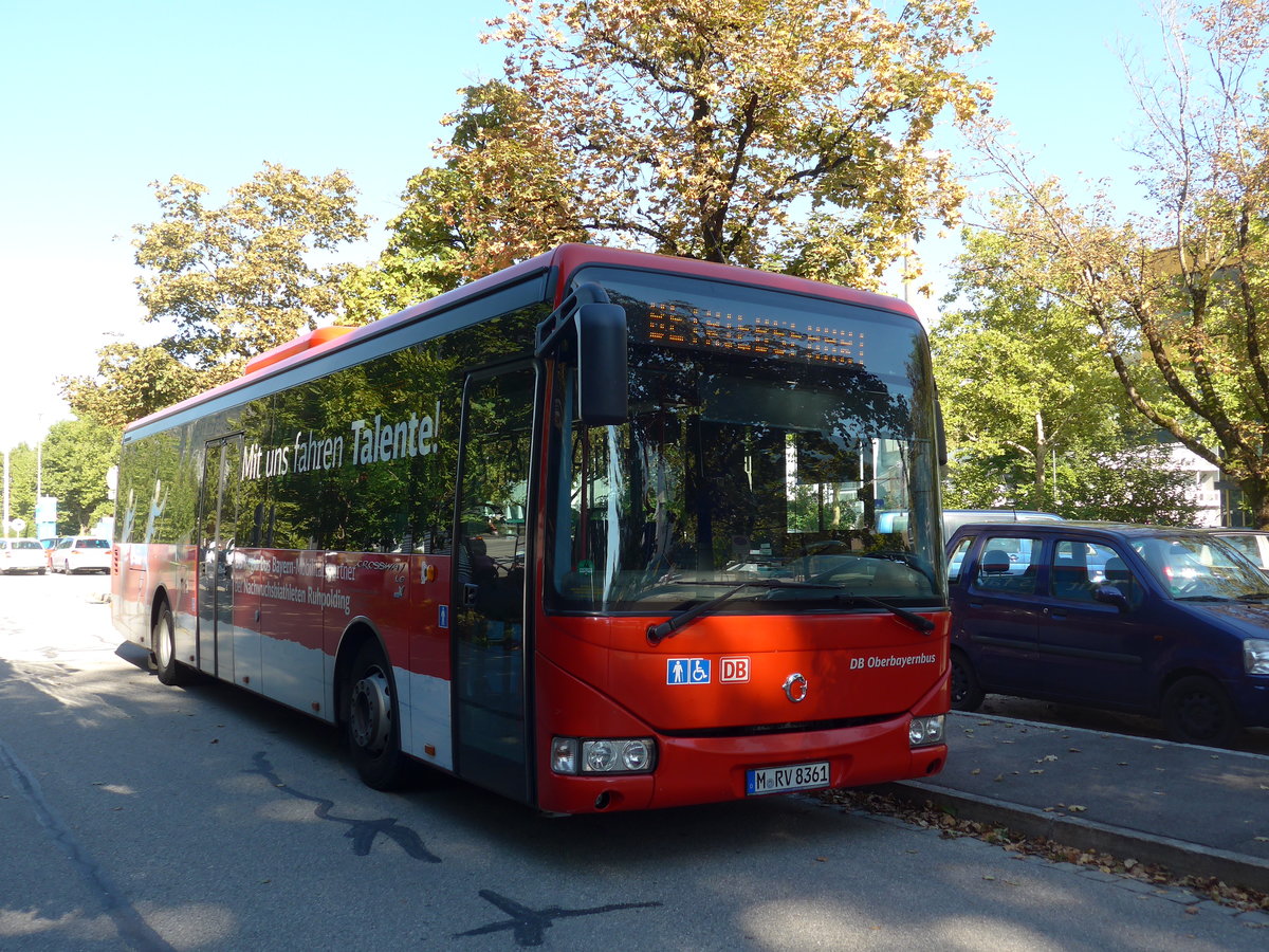 (196'977) - RVO M�nchen - M-RV 8361 - Irisbus am 12. September 2018 beim Bahnhof Bad Reichenhall