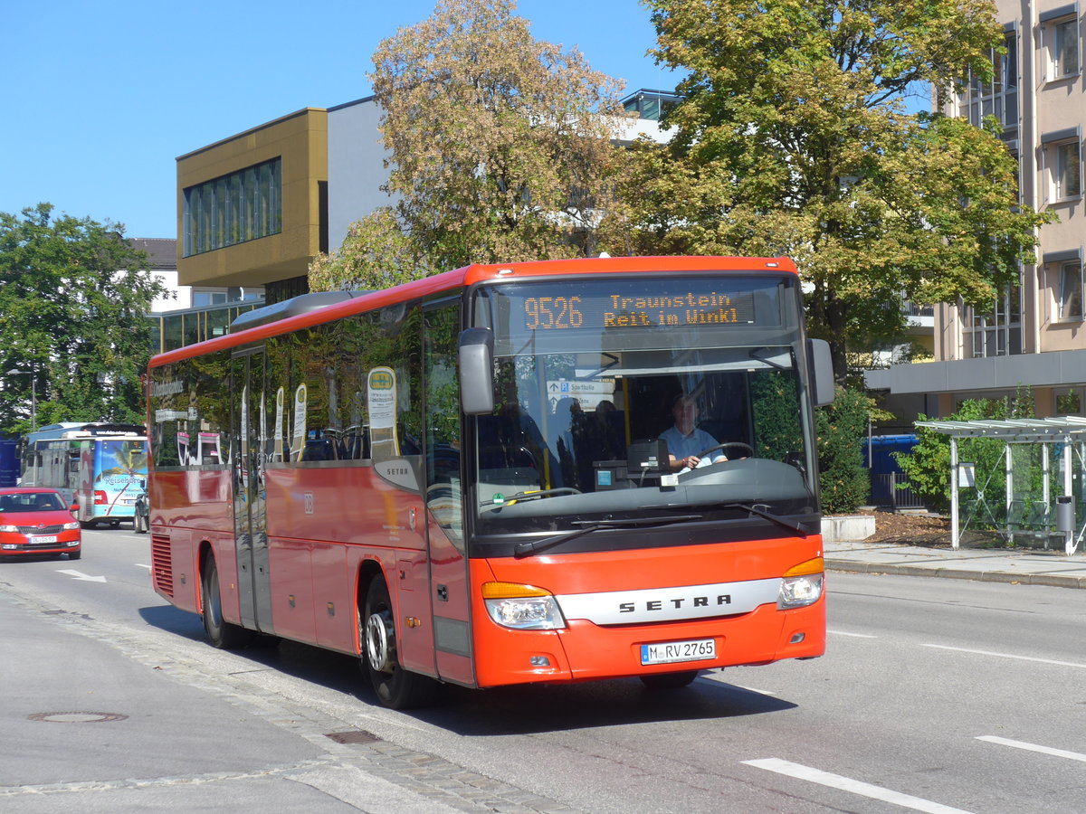 (196'979) - RVO M�nchen - M-VR 2765 - Setra am 12. September 2018 beim Bahnhof Bad Reichenhall