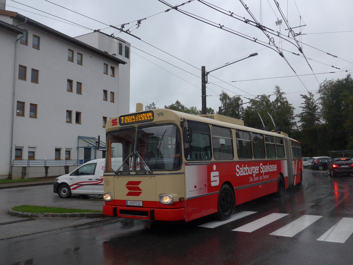 (197'446) - SSV Salzburg (POS) - Nr. 178/S 371 JL - Gr�f&Stift Gelenktrolleybus am 14. September 2018 beim Bahnhof Salzburg S�d