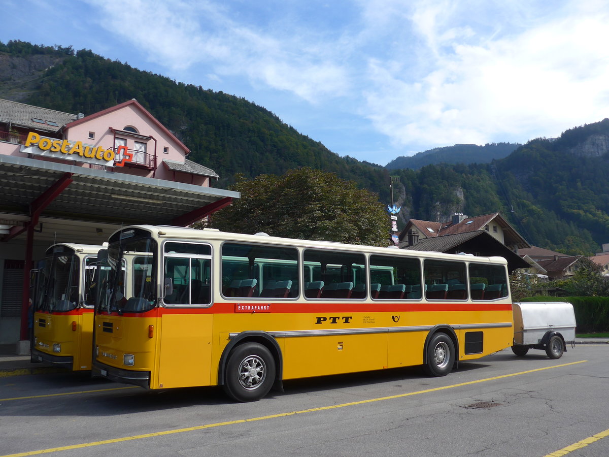 (197'663) - Schmid, Th�rishaus - BE 26'206 - Saurer/T�scher (ex P 24'244) am 16. September 2018 in Meiringen, Postautostation