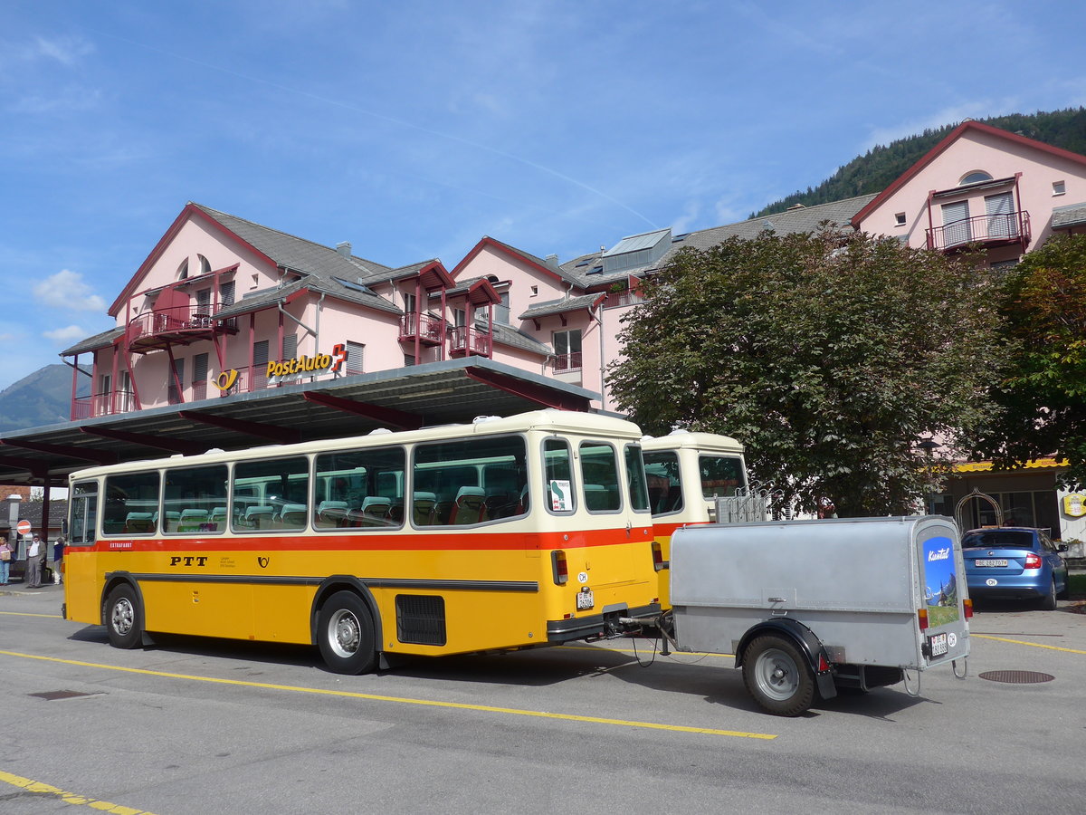 (197'665) - Schmid, Th�rishaus - BE 26'206 - Saurer/T�scher (ex P 24'244) am 16. September 2018 in Meiringen, Postautostation