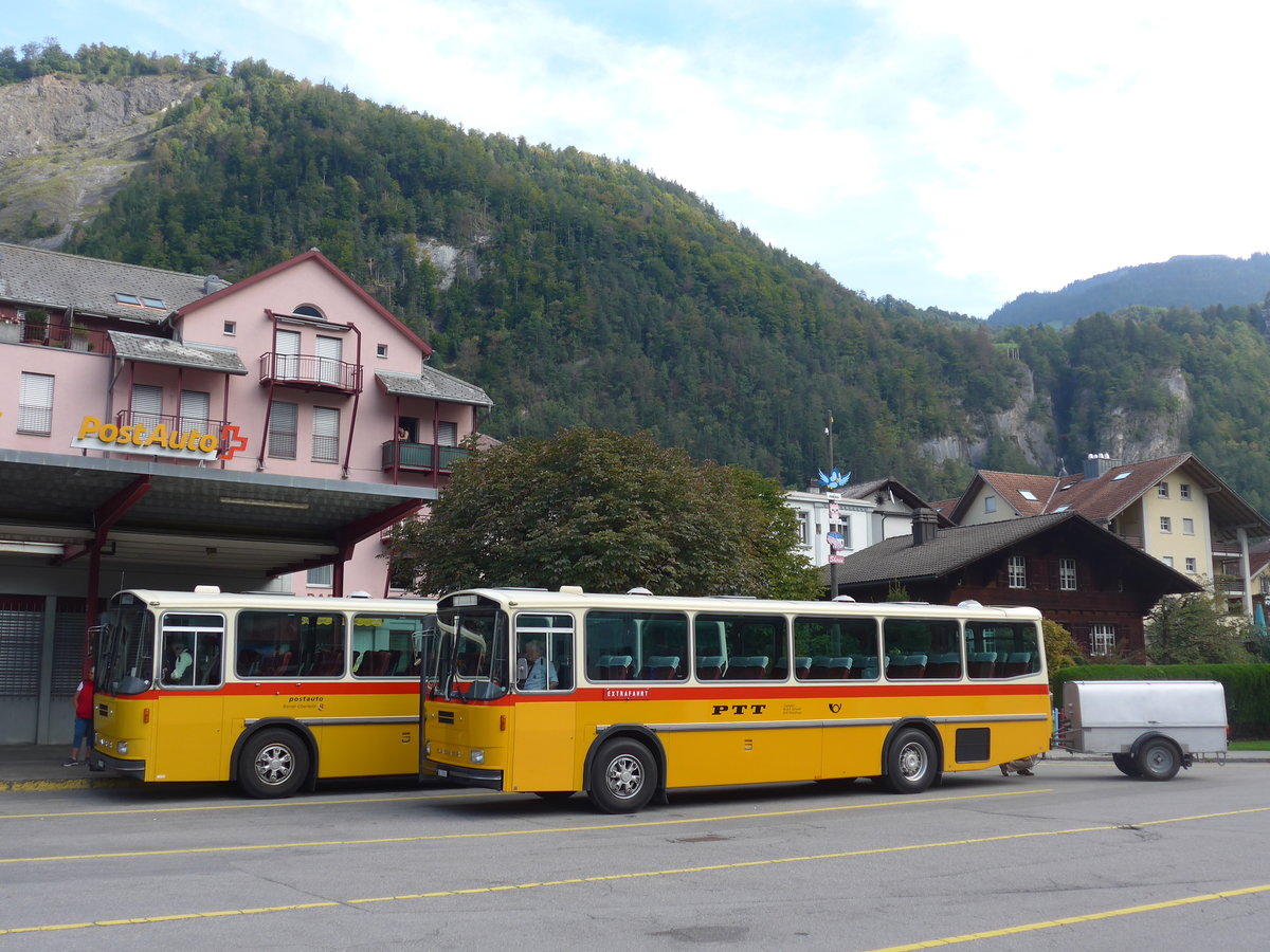 (197'673) - Schmid, Th�rishaus - BE 26'206 - Saurer/T�scher (ex P 24'244) am 16. September 2018 in Meiringen, Postautostation