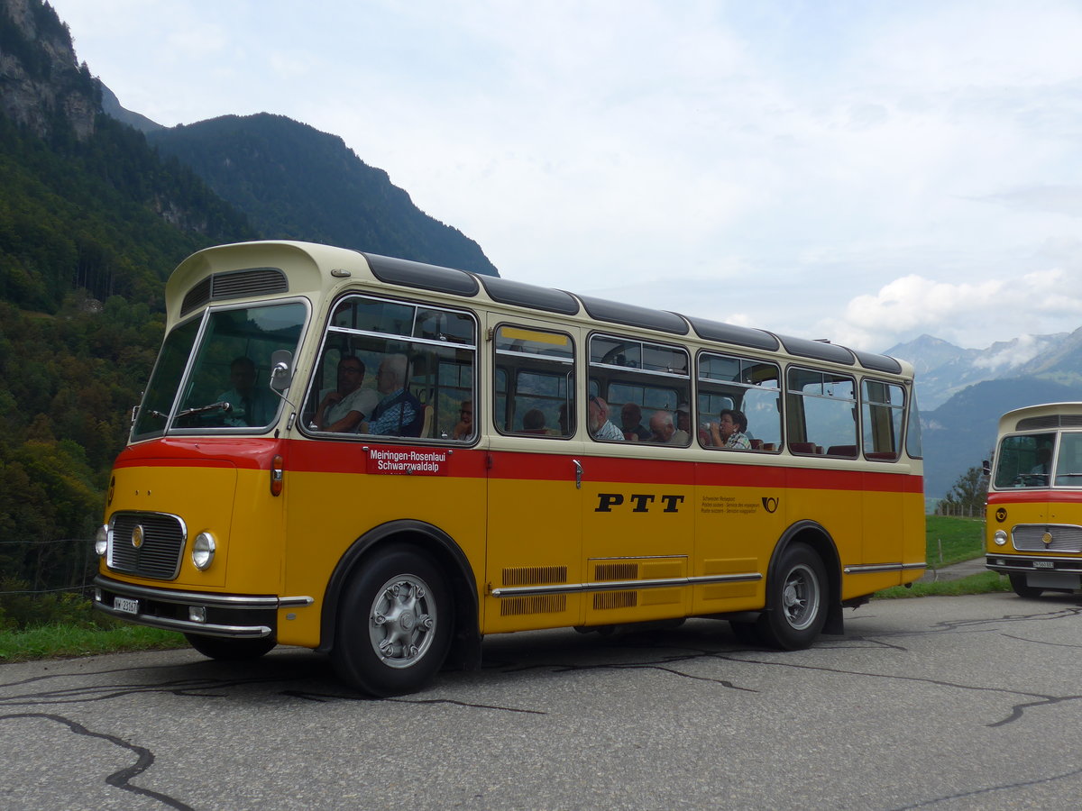 (197'740) - M�ller, Ennetmoos - NW 23'167 - FBW/Gangloff (ex Rentsch, Gunten; ex P 23'203; ex P 21'003) am 16. September 2018 in Geissholz, Hori