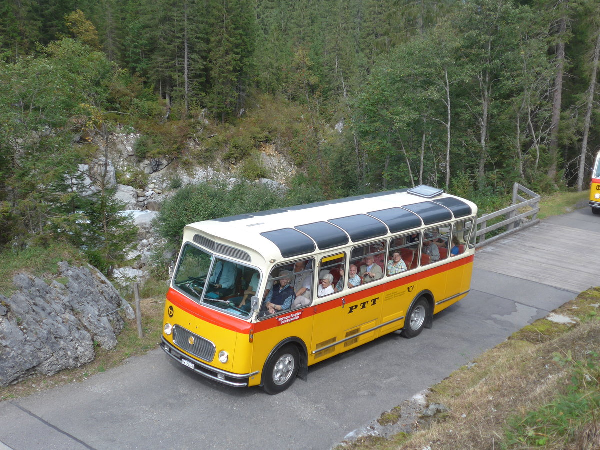 (197'769) - M�ller, Ennetmoos - NW 23'167 - FBW/Gangloff (ex Rentsch, Gunten; ex P 23'203; ex P 21'003) am 16. September 2018 in Meiringen, Scheideggstrasse