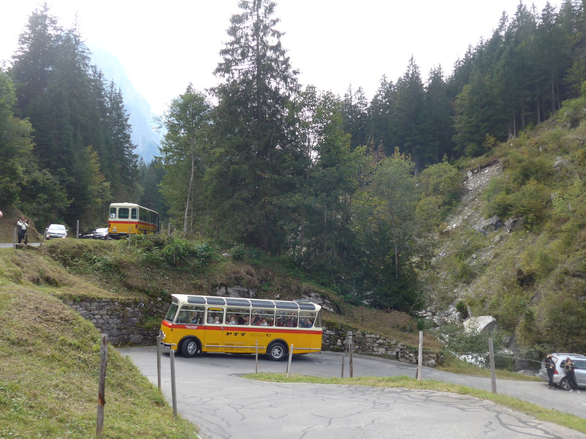 (197'772) - M�ller, Ennetmoos - NW 23'167 - FBW/Gangloff (ex Rentsch, Gunten; ex P 23'203; ex P 21'003) am 16. September 2018 in Meiringen, Scheideggstrasse