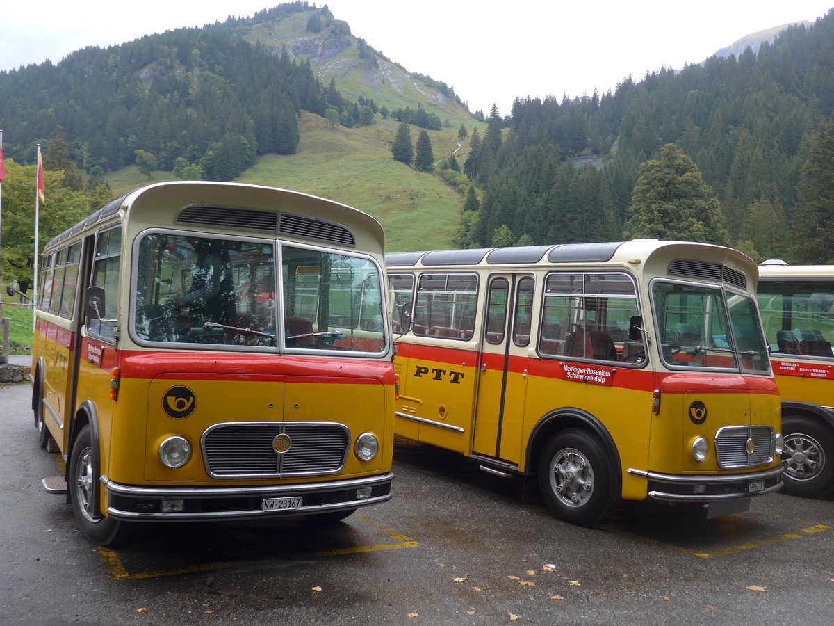 (197'807) - M�ller, Ennetmoos - NW 23'167 - FBW/Gangloff (ex Rentsch, Gunten; ex P 23'203; ex P 21'003) am 16. September 2018 auf der Schwarzwaldalp