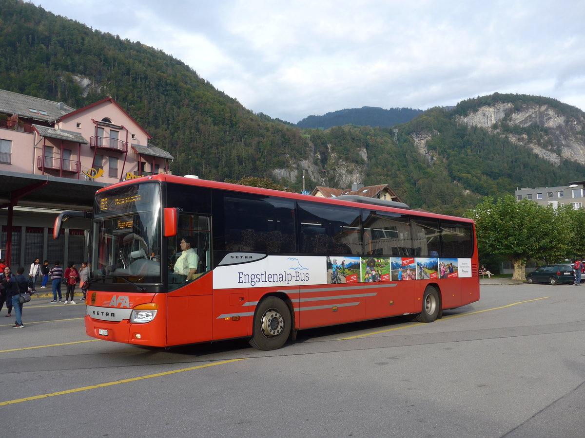 (197'859) - AFA Adelboden - Nr. 24/BE 26'701 - Setra am 16. September 2018 in Meiringen, Postautostation (Einsatz AVG M. f�r Engstlenalp-Bus)