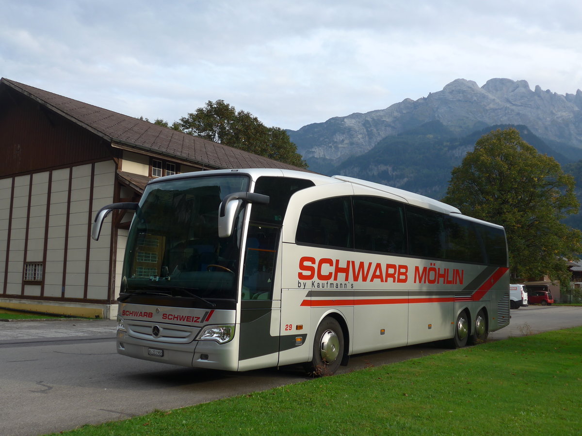 (197'864) - Schwarb, M�hlin - Nr. 29/AG 203'968 - Mercedes am 16. September 2018 in Meiringen, Garage AVG M.