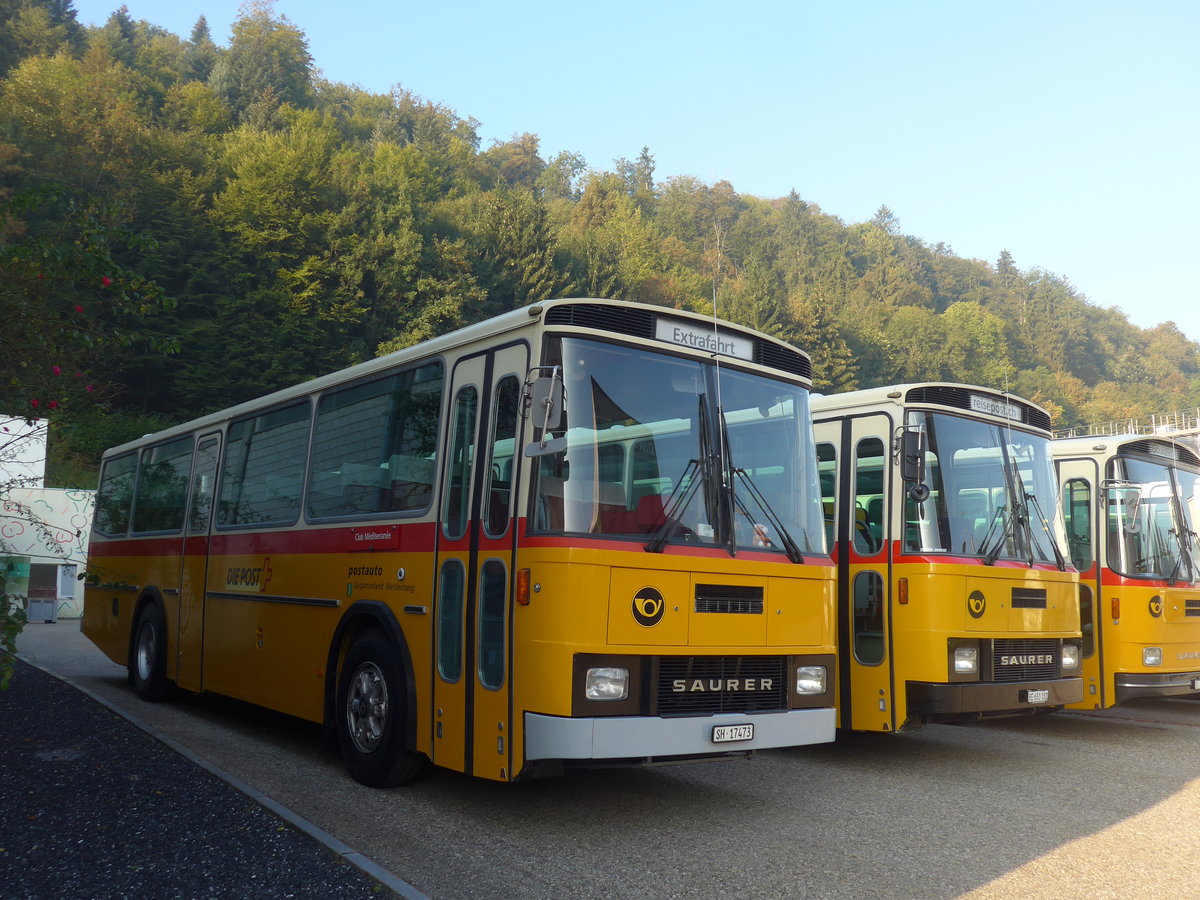 (197'987) - Ruklic, Schaffhausen - SH 17'473 - Saurer/T�scher (ex Schett, Sargans) am 30. September 2018 in Willisau, Altes Zeughaus