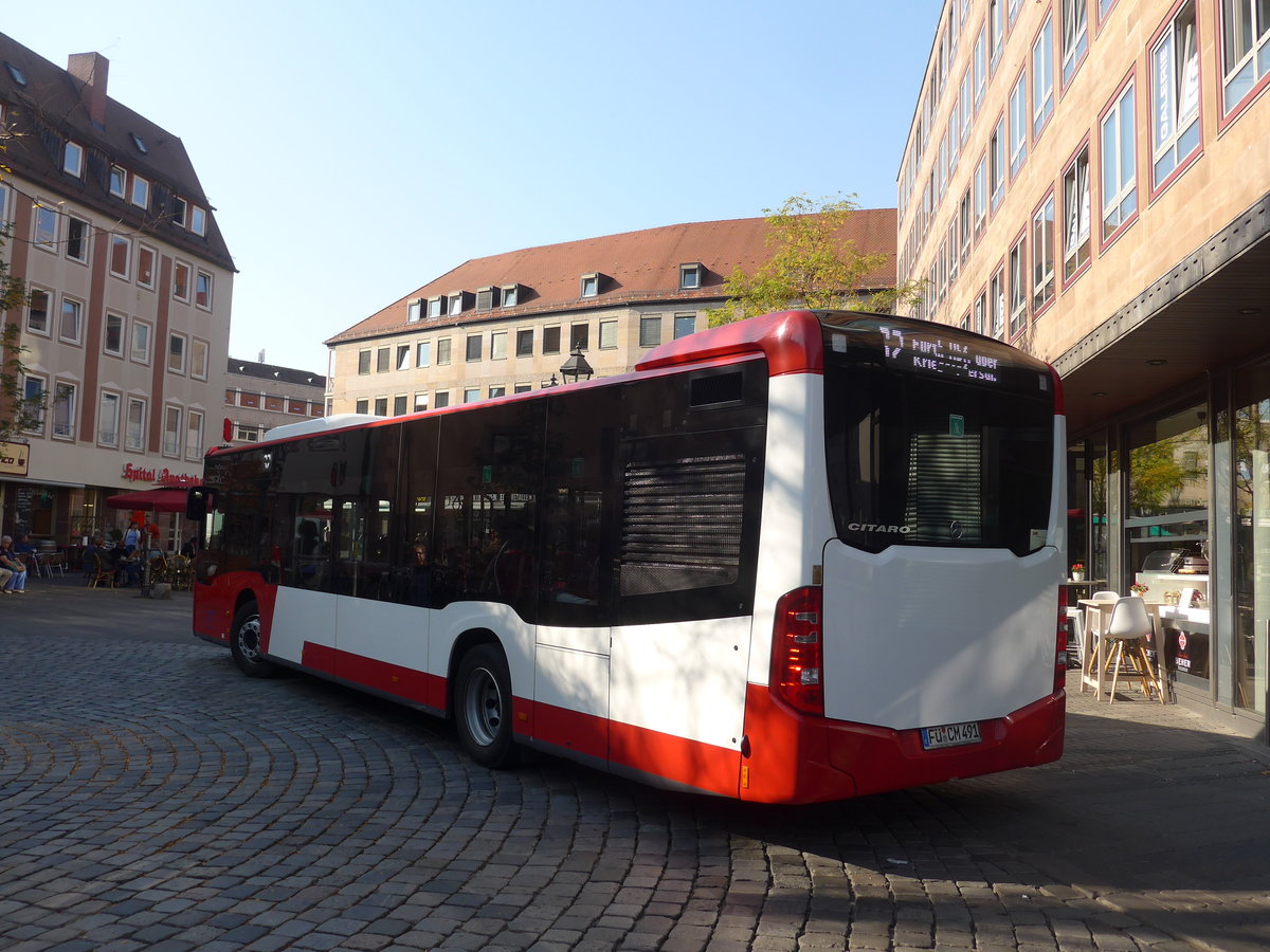 (198'361) - Schmetterling, Obertrubach - F�-CM 491 - Mercedes am 17. Oktober 2018 in N�rnberg, Heilig-Geist-Spital