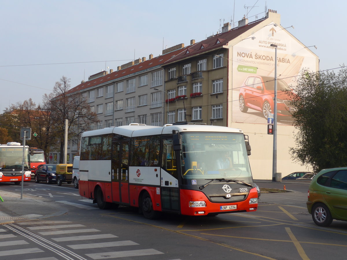 (198'492) - DPP Praha - Nr. 2029/2AP 4334 - SOR am 19. Oktober 2018 in Praha, Dejvick�