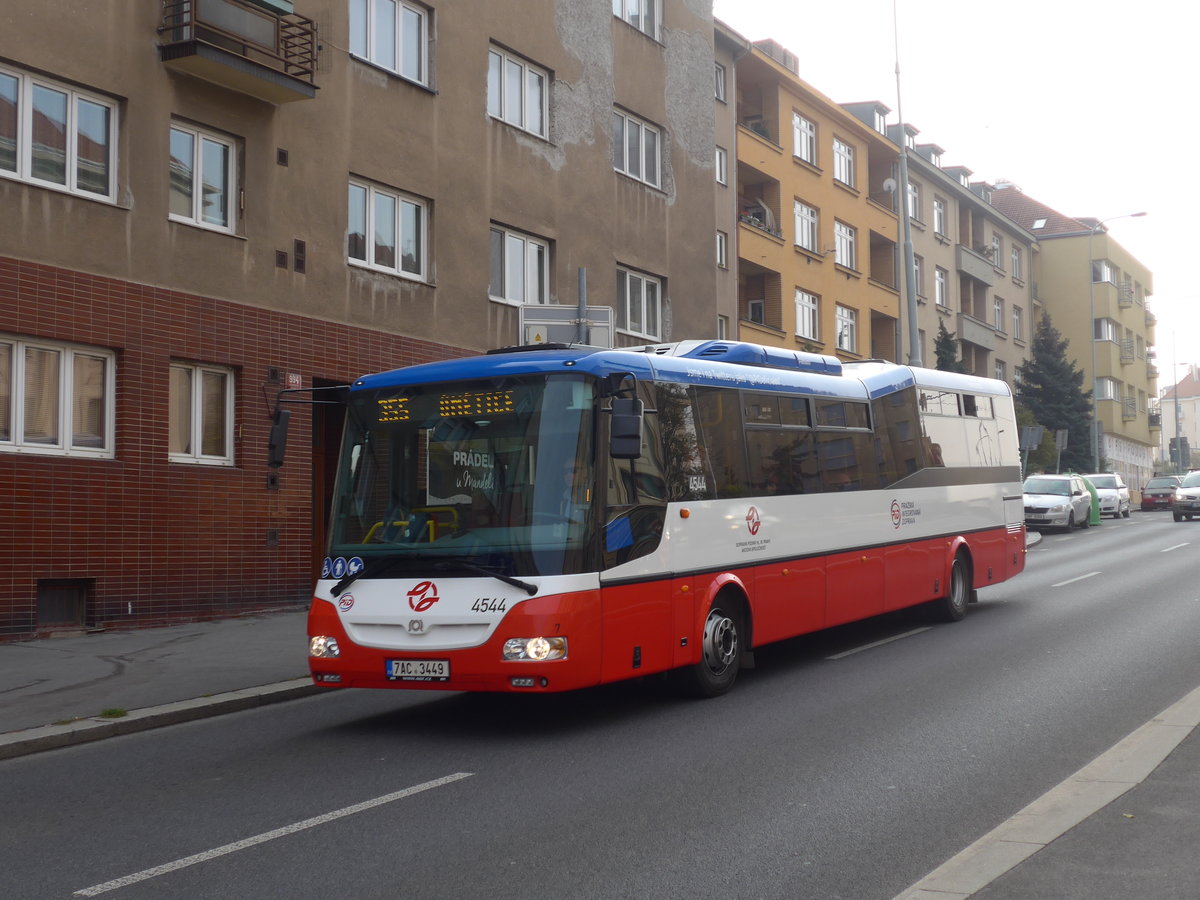 (198'509) - DPP Praha - Nr. 4544/7AC 3449 - SOR am 19. Oktober 2018 in Praha, N�draz� Podbaba