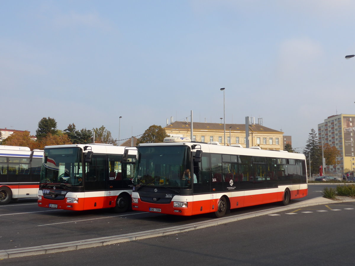 (198'523) - DPP Praha - Nr. 3614/2AD 7206 - SOR am 19. Oktober 2018 in Praha, N�draz� Veleslav�n