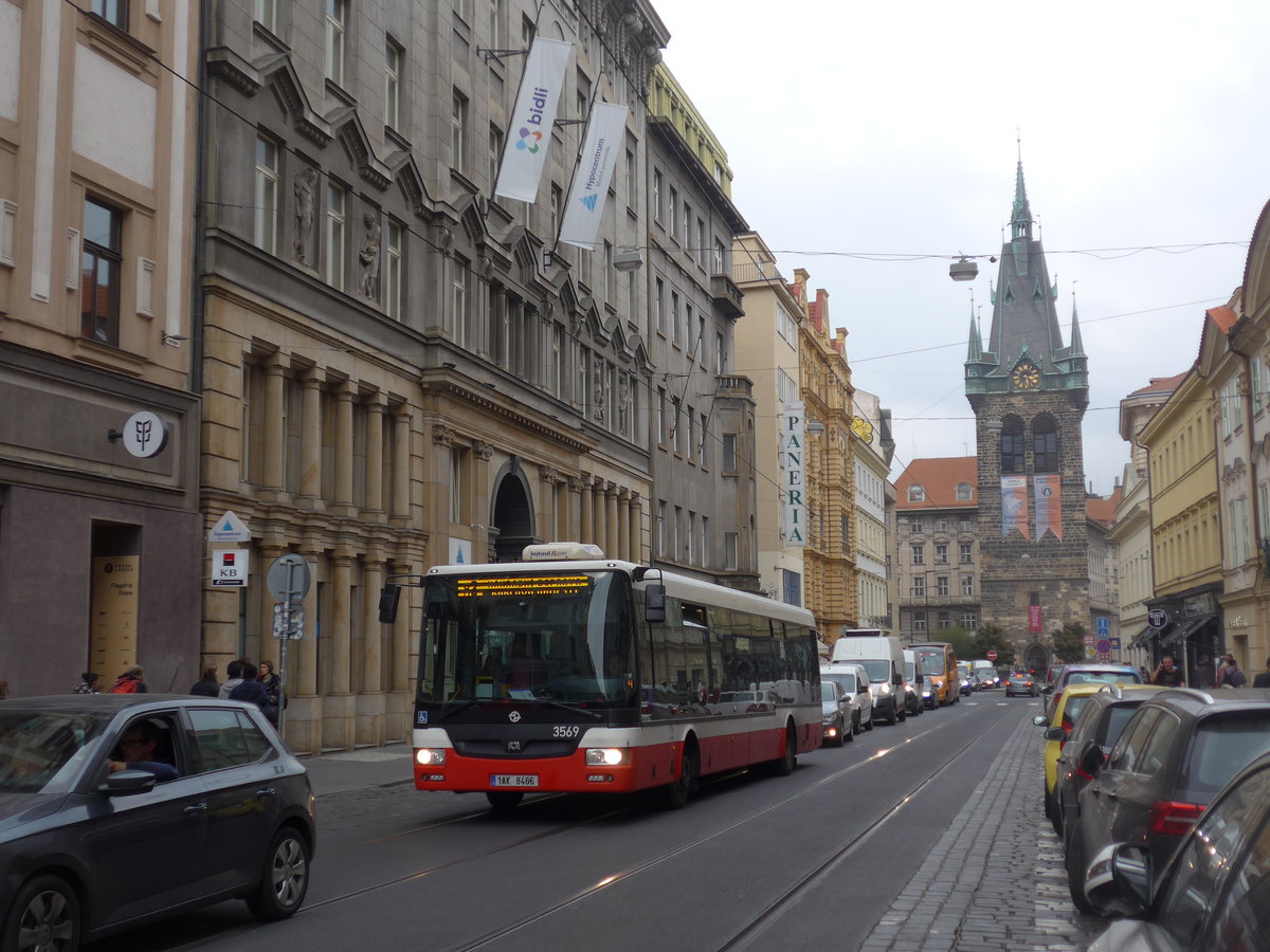 (198'657) - DPP Praha - Nr. 3569/1AK 8466 - SOR am 19. Oktober 2018 in Praha, Jindrissk�