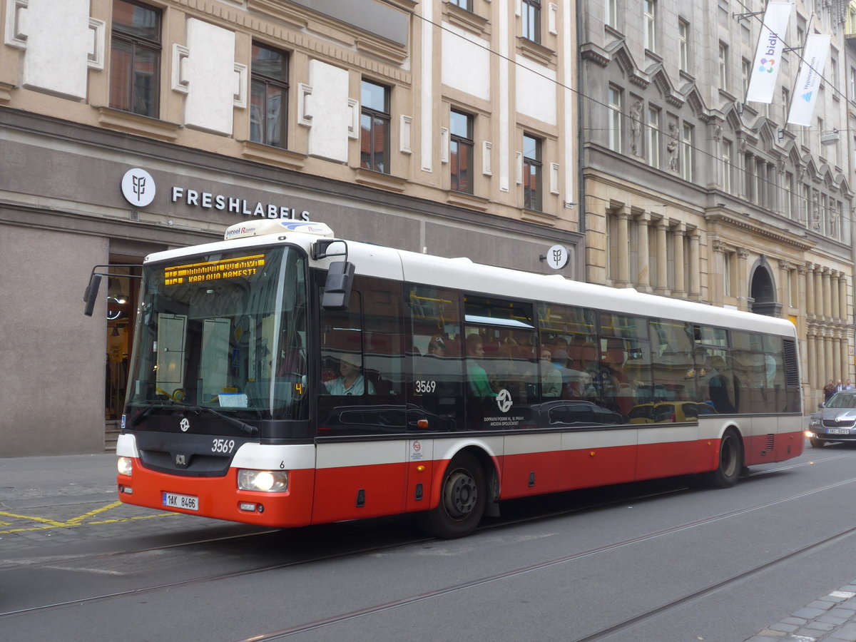 (198'658) - DPP Praha - Nr. 3569/1AK 8466 - SOR am 19. Oktober 2018 in Praha, Jindrissk�
