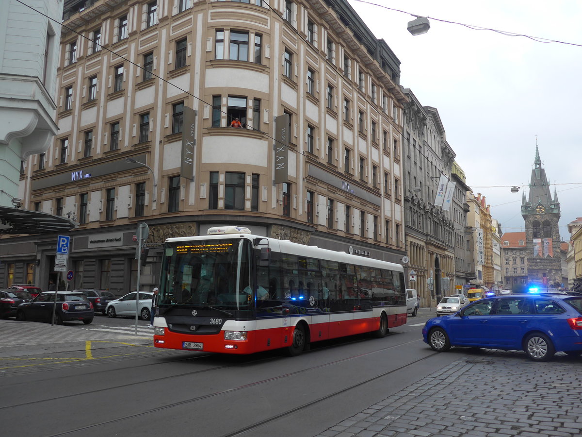 (198'669) - DPP Praha - Nr. 3680/2AR 2904 - SOR am 19. Oktober 2018 in Praha, Jindrissk�