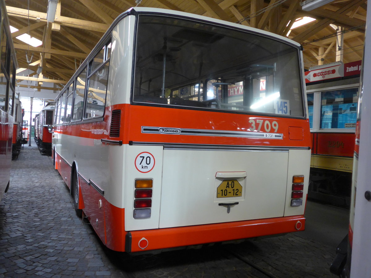 (198'813) - DPP Praha - Nr. 3709/AO-10-12 - Karosa am 20. Oktober 2018 in Praha, �PNV-Museum
