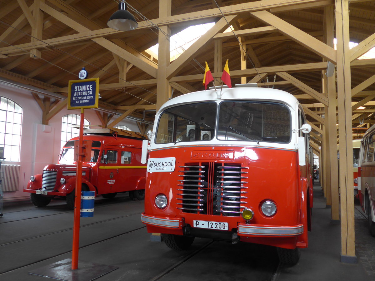 (198'816) - DPP Praha - Nr. 206/P 12'206 - Skoda am 20. Oktober 2018 in Praha, �PNV-Museum