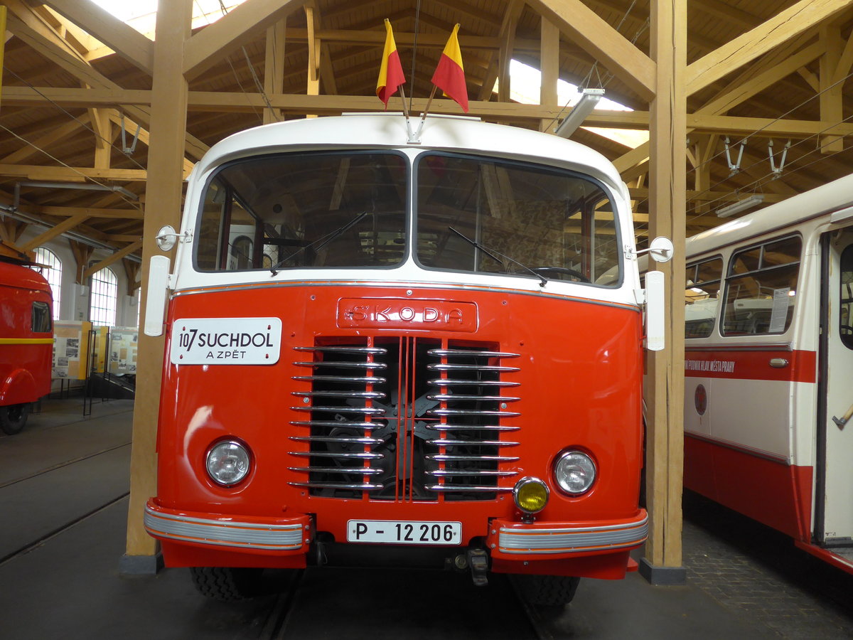 (198'818) - DPP Praha - Nr. 206/P 12'206 - Skoda am 20. Oktober 2018 in Praha, �PNV-Museum