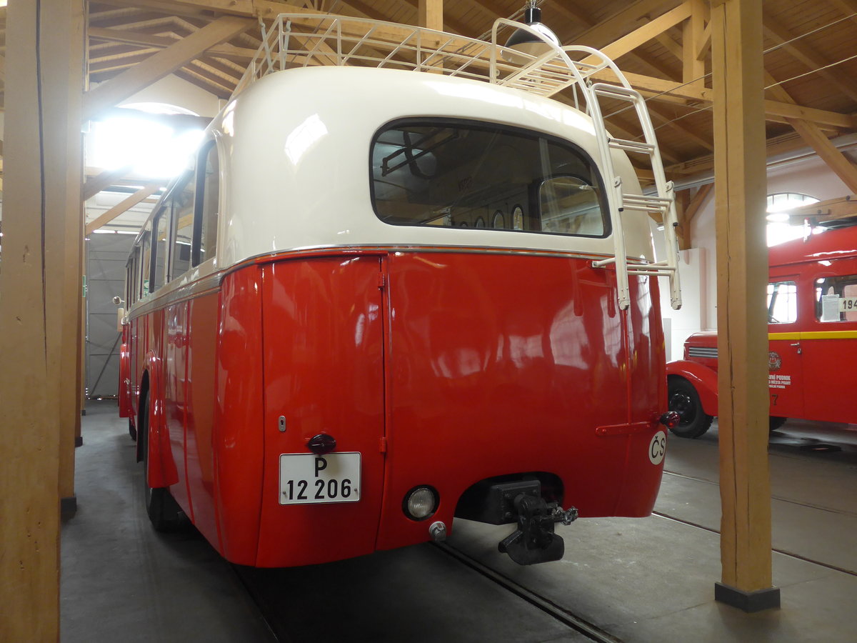 (198'821) - DPP Praha - Nr. 206/P 12'206 - Skoda am 20. Oktober 2018 in Praha, �PNV-Museum