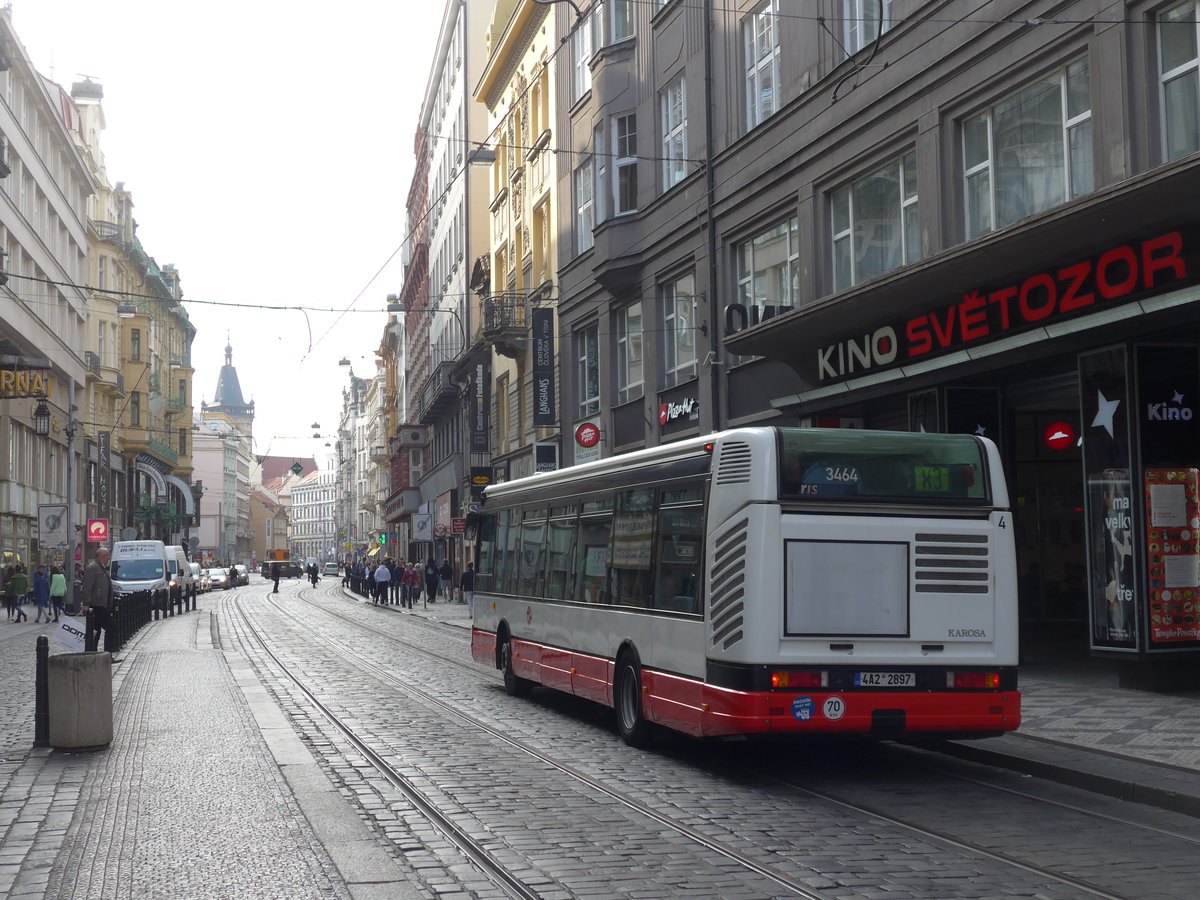 (198'860) - DPP Praha - Nr. 3464/4A2 2897 - Irisbus-Karosa am 20. Oktober 2018 in Praha, V�clavsk� N�mest�